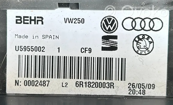 Volkswagen Polo V 6R Interior heater climate box assembly 6R1820003R