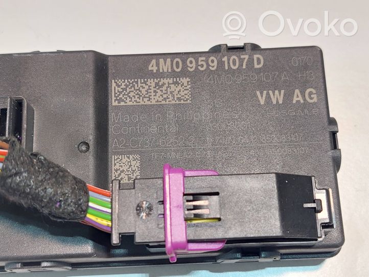 Audi A4 S4 B9 Sterownik / Moduł elektrycznej klapy tylnej / bagażnika 4M0959107D