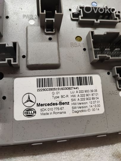 Mercedes-Benz S W222 Jednostka sterowania SAM A2229003905