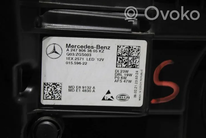 Mercedes-Benz GLA H247 Priekinis žibintas A2479063605