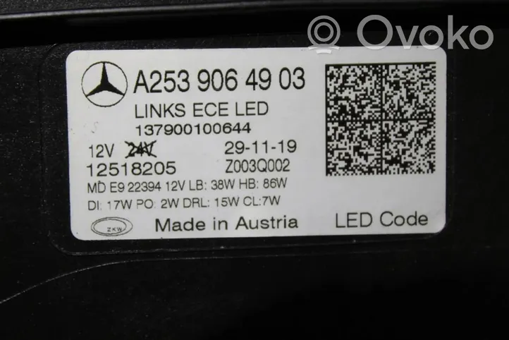 Mercedes-Benz GLC C253 Etu-/Ajovalo A2539064903