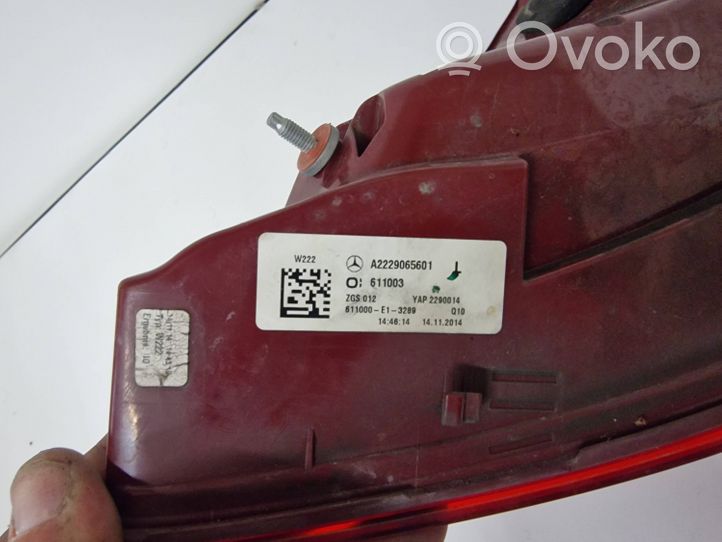 Mercedes-Benz S W222 Lampa tylna A2229065601