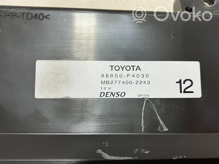 Toyota C-HR Climate control unit 88650F4030