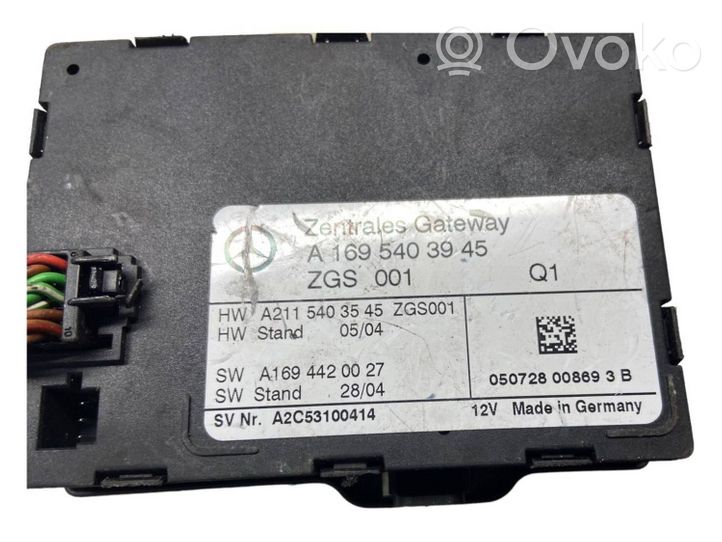 Mercedes-Benz A W169 Moduł sterowania Gateway A1695403945