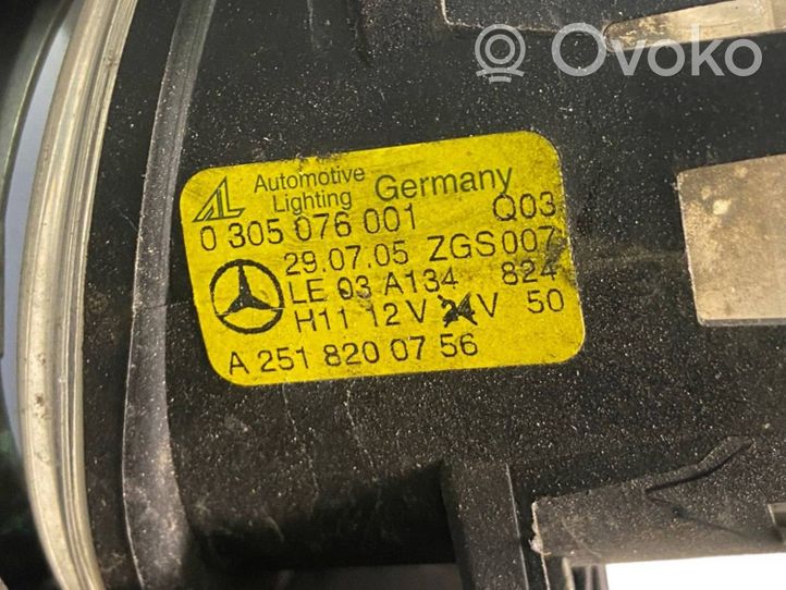 Mercedes-Benz A W169 Feu antibrouillard avant A2518200756