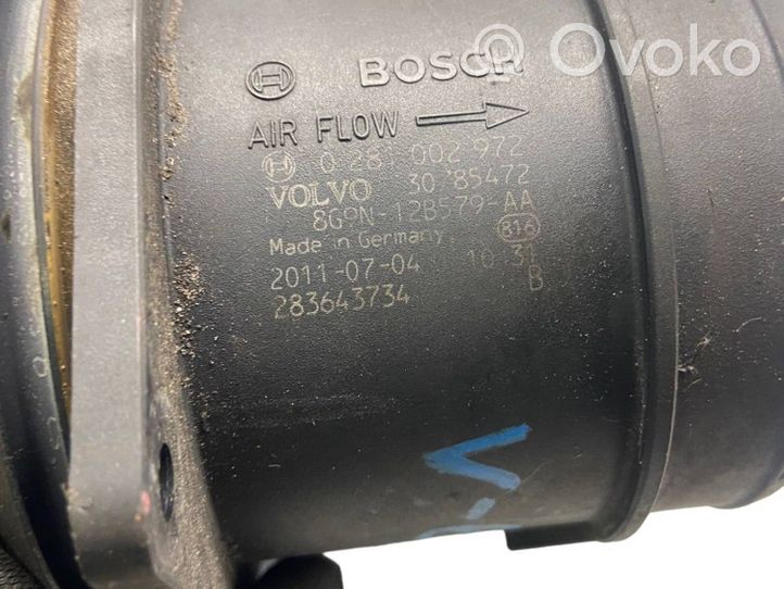 Volvo V60 Przepływomierz masowy powietrza MAF 0281002972