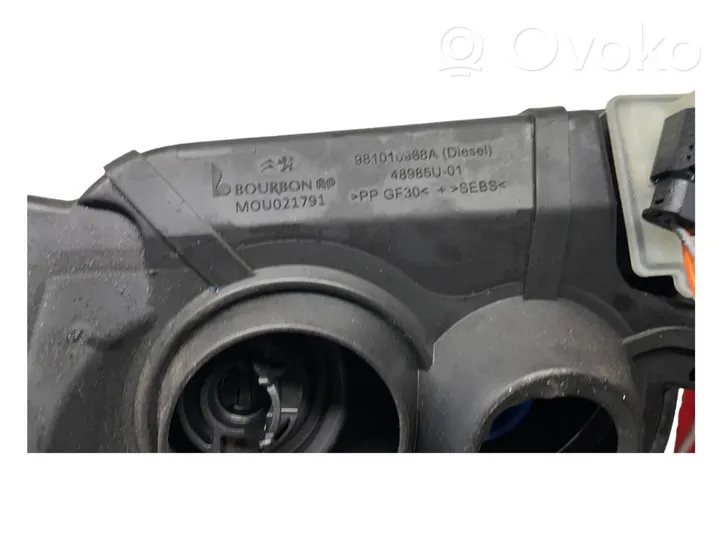 Peugeot 3008 II Bouchon, volet de trappe de réservoir à carburant 981010988A