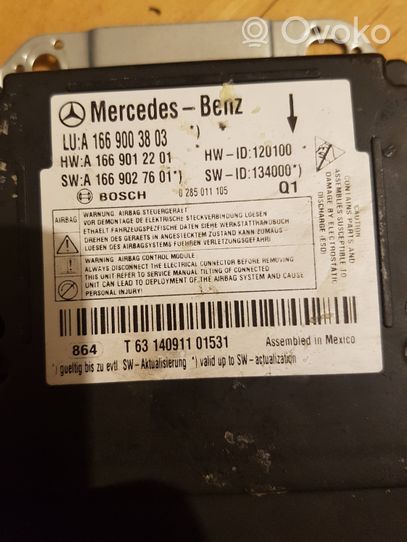 Mercedes-Benz GLS X166 Module de contrôle airbag A1669003803