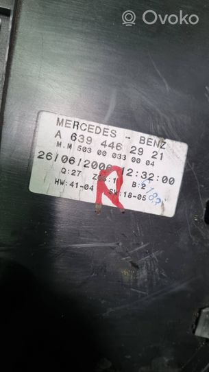 Mercedes-Benz Vito Viano W639 Compteur de vitesse tableau de bord A6394462921