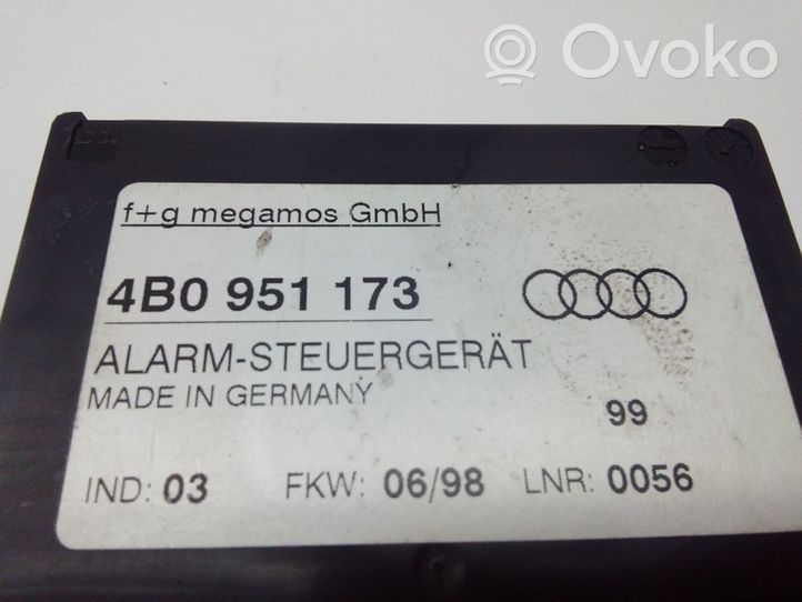 Audi A4 S4 B5 8D Boîtier module alarme 4B0951173
