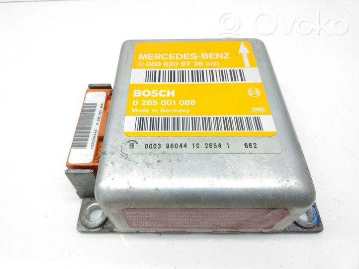 Mercedes-Benz E W210 Oro pagalvių valdymo blokas 0008209726