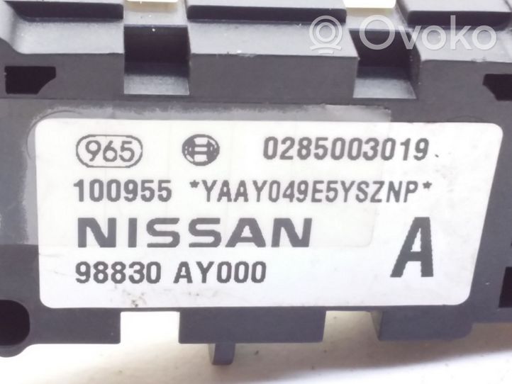 Nissan Micra Sensore d’urto/d'impatto apertura airbag 98830AY000
