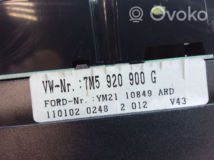 Ford Galaxy Licznik / Prędkościomierz 7M5920900G