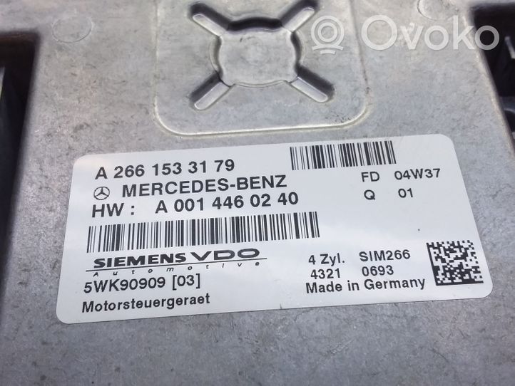 Mercedes-Benz A W169 Centralina/modulo del motore A0014460240