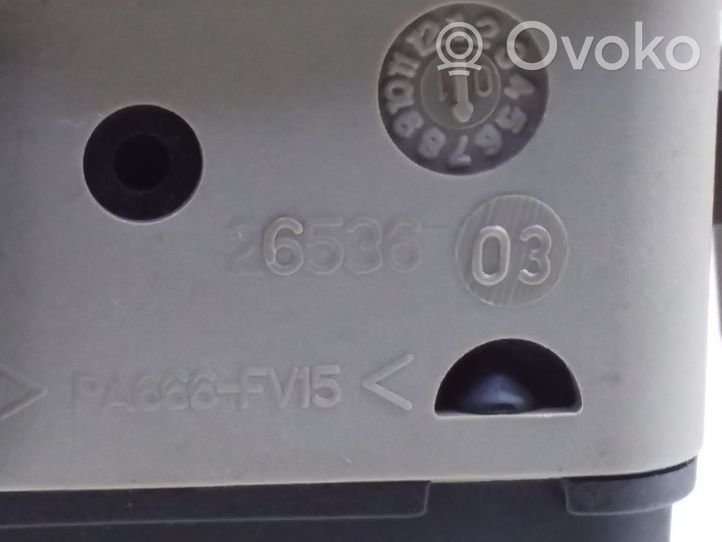 Renault Vel Satis Panel lighting control switch 2653603