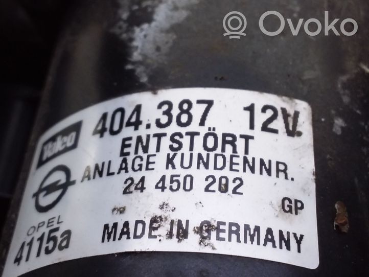 Opel Astra G Etupyyhkimen vivusto ja moottori 24450202