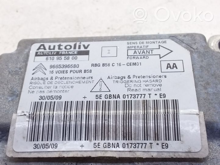 Citroen C4 Grand Picasso Sterownik / Moduł Airbag 9665396680