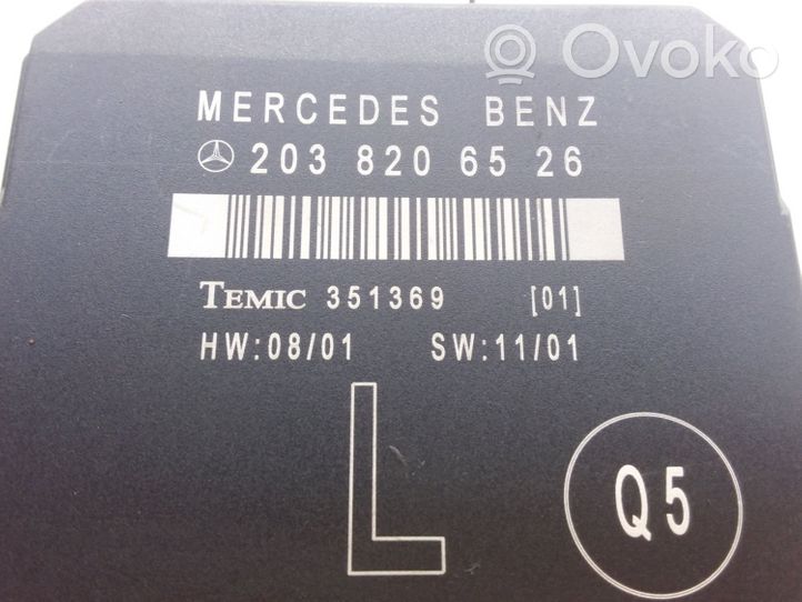 Mercedes-Benz C W203 Autres dispositifs 2038206526