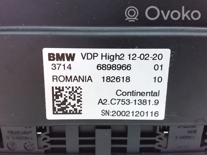 BMW 7 G11 G12 Oro pakabos valdymo blokas (galinės) 6898966