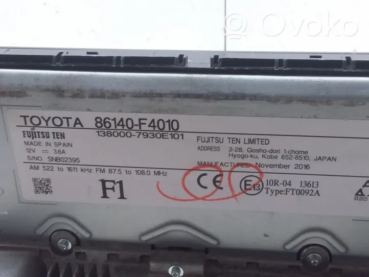 Toyota C-HR Écran / affichage / petit écran 86140F4010