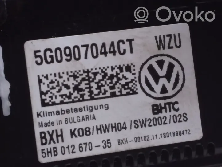 Volkswagen T-Roc Panel klimatyzacji 5G0907044CT