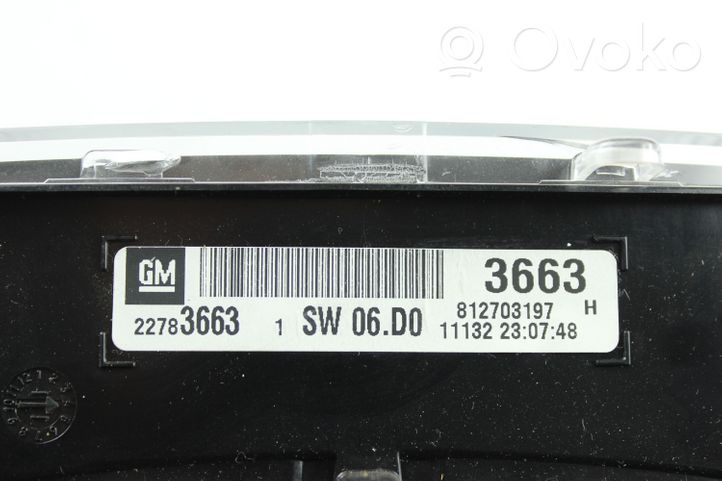 GMC Terrain Geschwindigkeitsmesser Cockpit 22783663