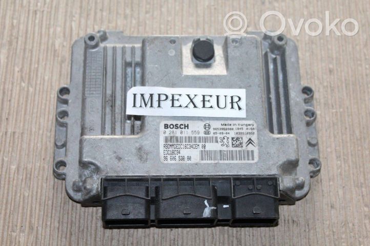 Citroen C3 Komputer / Sterownik ECU i komplet kluczy 9660653880