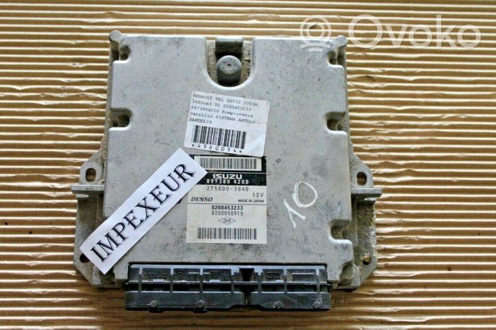 Renault Vel Satis Calculateur moteur ECU 8200453233