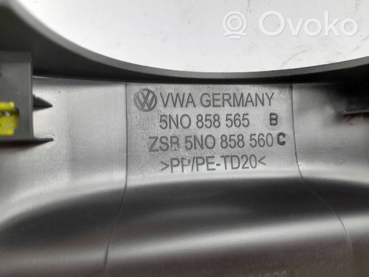 Volkswagen Golf VI Rivestimento del piantone del volante 5N0858560C