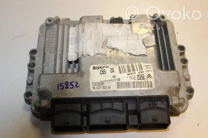 Peugeot 207 Sterownik / Moduł ECU 9663786380