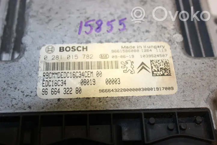 Peugeot Bipper Engine control unit/module 9666432280