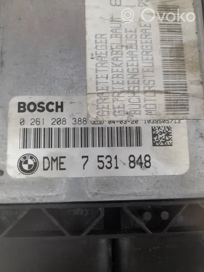 BMW 3 E46 Komputer / Sterownik ECU i komplet kluczy 7531848