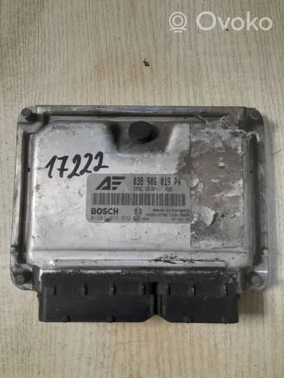 Volkswagen Sharan Engine control unit/module 038906019PA