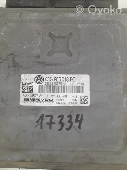 Volkswagen Golf V Sterownik / Moduł ECU 03g906018fc