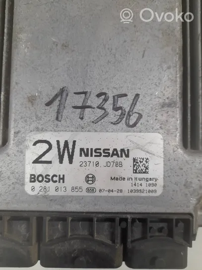 Nissan Qashqai Moottorin ohjainlaite/moduuli 23710jd78b