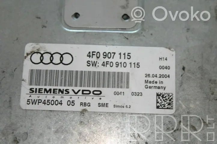 Audi A6 S6 C6 4F Engine control unit/module 4F0907115