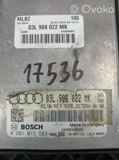 Audi A4 S4 B8 8K Moottorin ohjainlaite/moduuli 03L906022MK