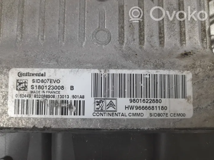 Peugeot 508 Unité de commande, module ECU de moteur S180123008B