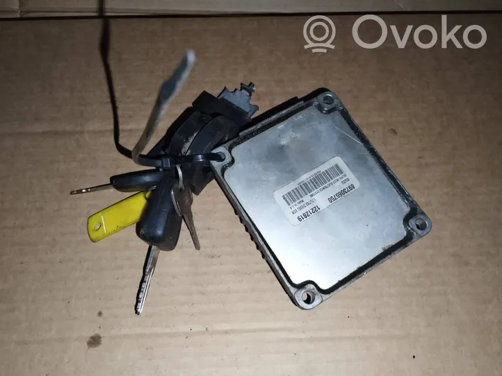 Opel Astra H Komputer / Sterownik ECU i komplet kluczy 8973065750