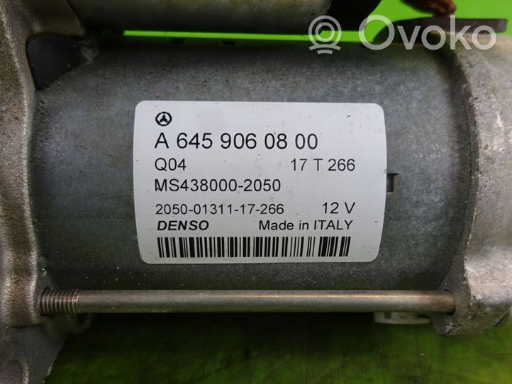 Infiniti QX30 Starter motor A6459060800