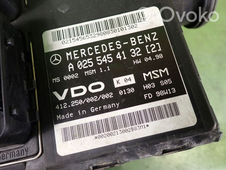 Mercedes-Benz A W168 Unité de commande, module ECU de moteur A0255454132