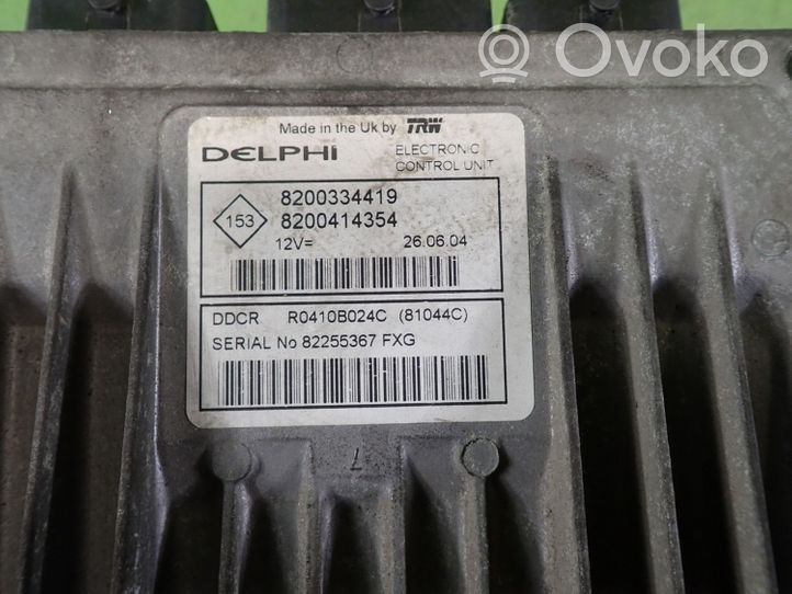 Renault Megane II Komputer / Sterownik ECU silnika 8200334419