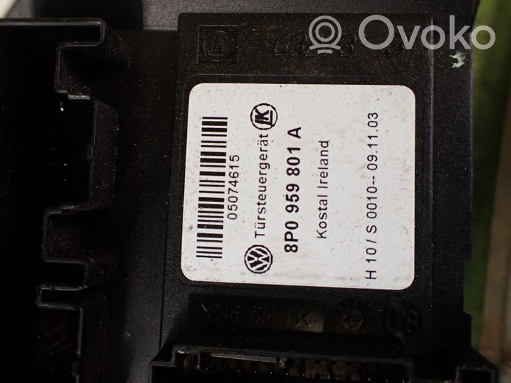 Audi A3 S3 8P Mécanisme de lève-vitre avec moteur 8P0959801A 840311202