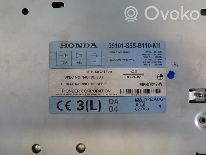 Honda Civic Panel / Radioodtwarzacz CD/DVD/GPS 39101-S5S-B110-M1