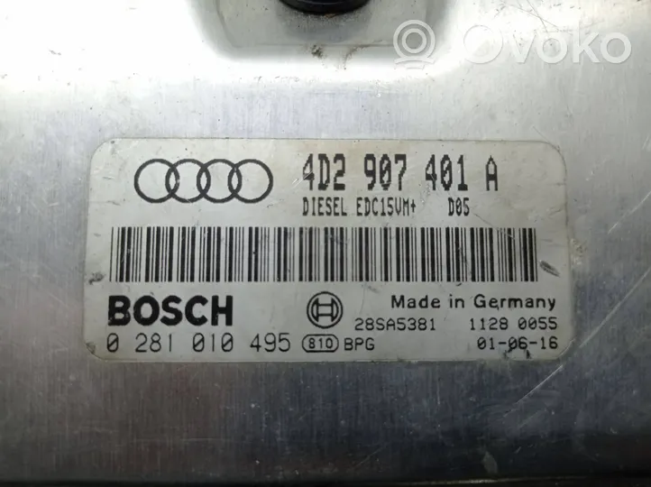 Audi A8 S8 D2 4D Dzinēja vadības bloks 4D2907401A