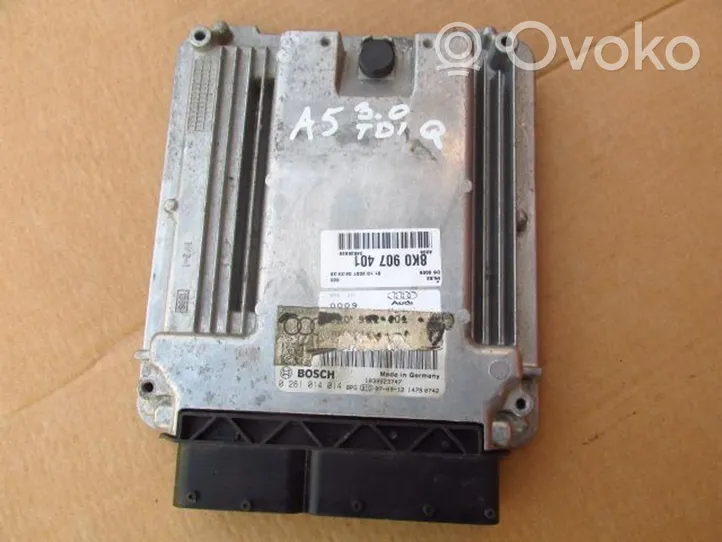 Audi A5 8T 8F Komputer / Sterownik ECU silnika 0281014014