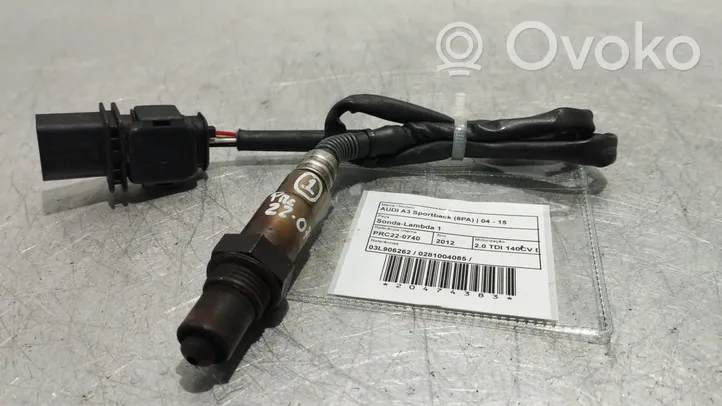 Audi A3 S3 A3 Sportback 8P Signalizācijas sensors 