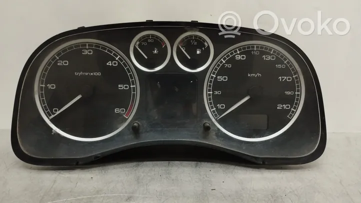 Peugeot 307 Compteur de vitesse tableau de bord 