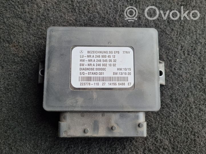 Mercedes-Benz A W176 Pysäköintitutkan (PCD) ohjainlaite/moduuli A2469004512