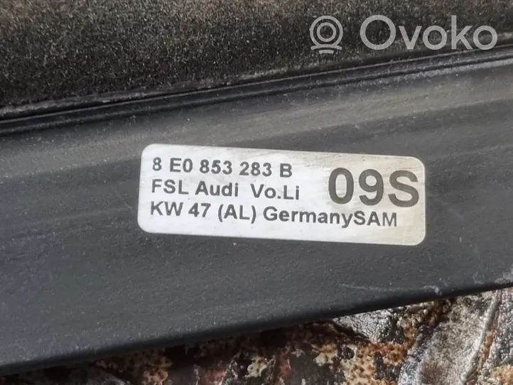 Audi A4 S4 B7 8E 8H Rivestimento modanatura del vetro della portiera anteriore 8E0853283B